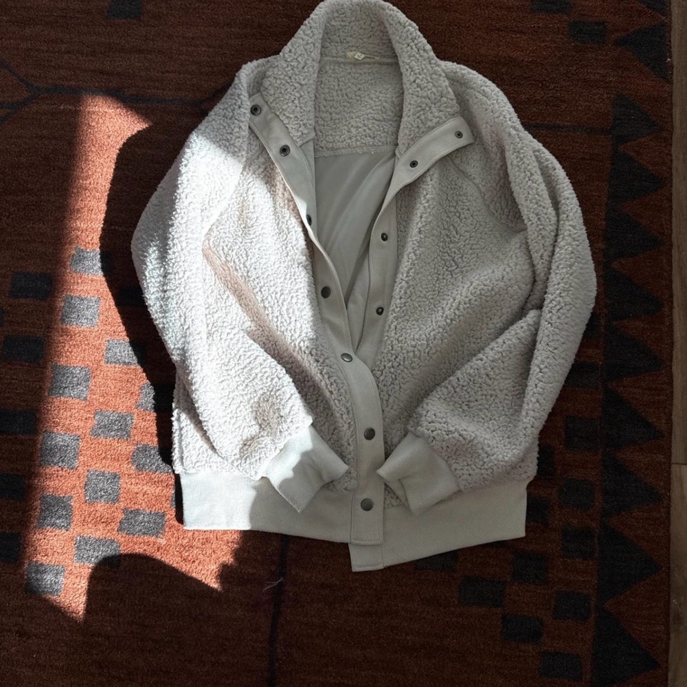 Mystree Soft Gray Teddy Jacket